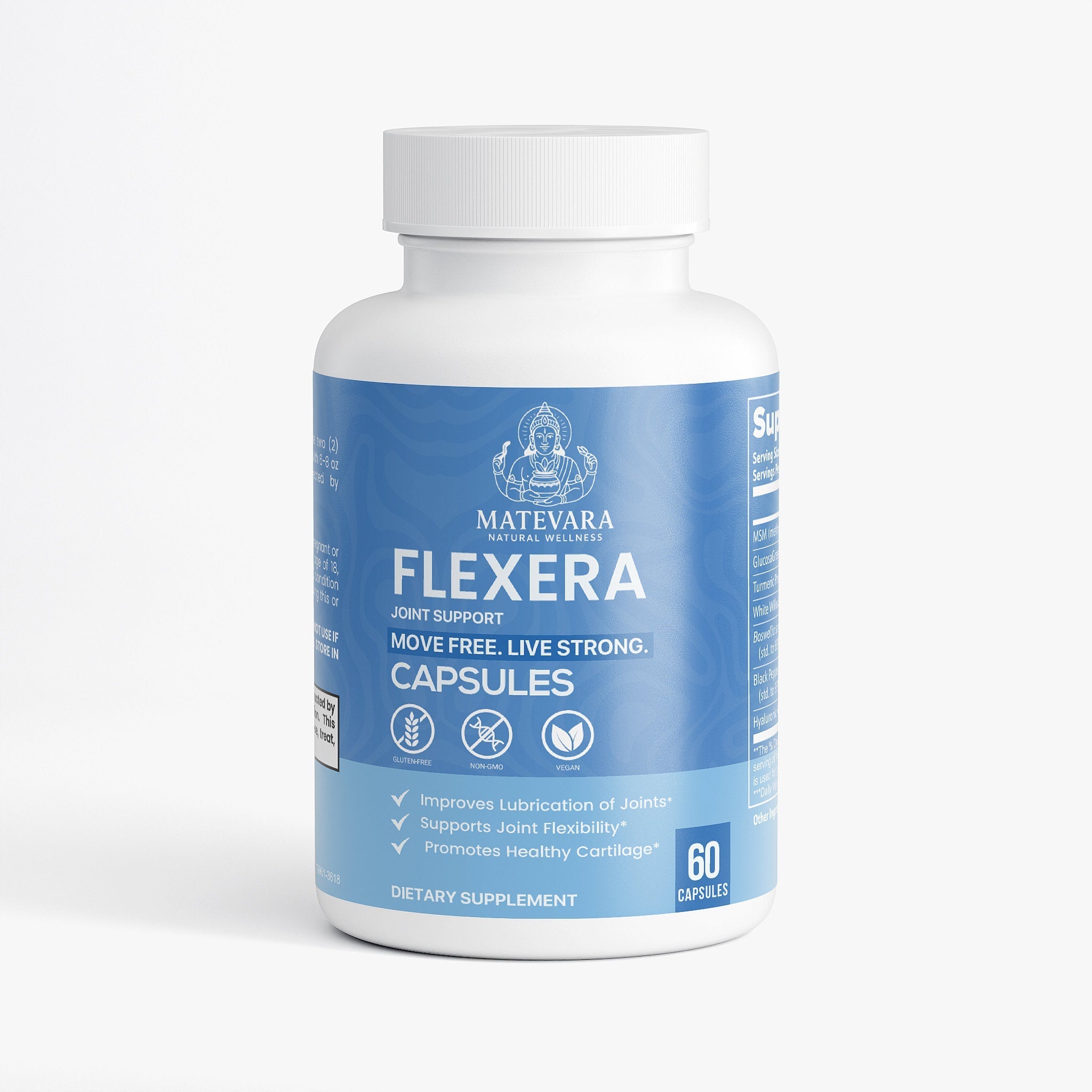 Flexera Joint Support | Joint Flexibility & Comfort Supplement | 60 Vegan Capsules
