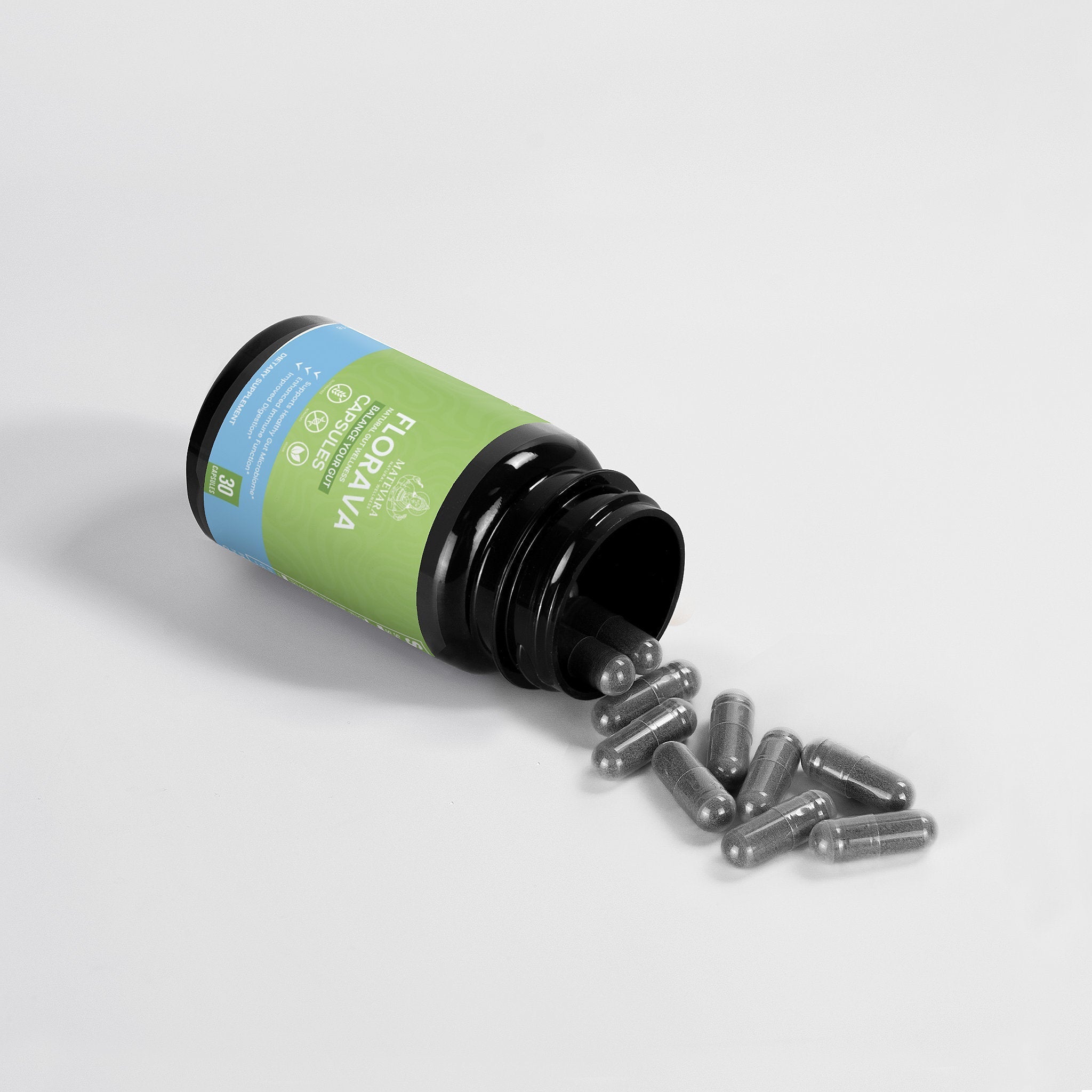 Florava Natural Gut Wellness Capsules | 30 Vegan Capsules