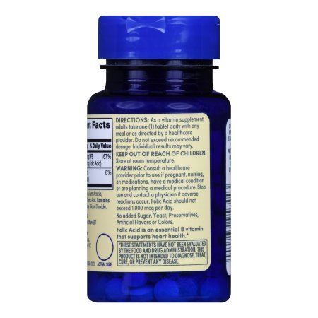 Foster & Thrive Folic Acid Vitamin Supplement, 400 mcg