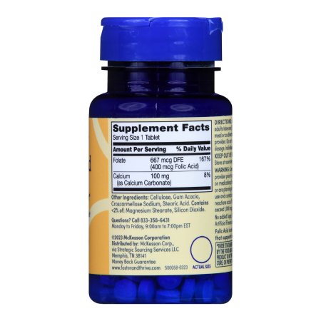 Foster & Thrive Folic Acid Vitamin Supplement, 400 mcg