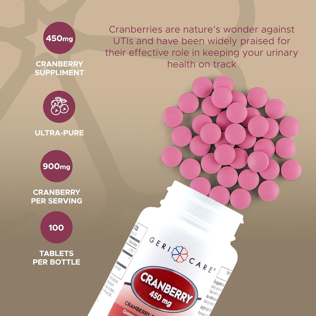 Geri-Care Cranberry Dietary Supplement, 450 mg