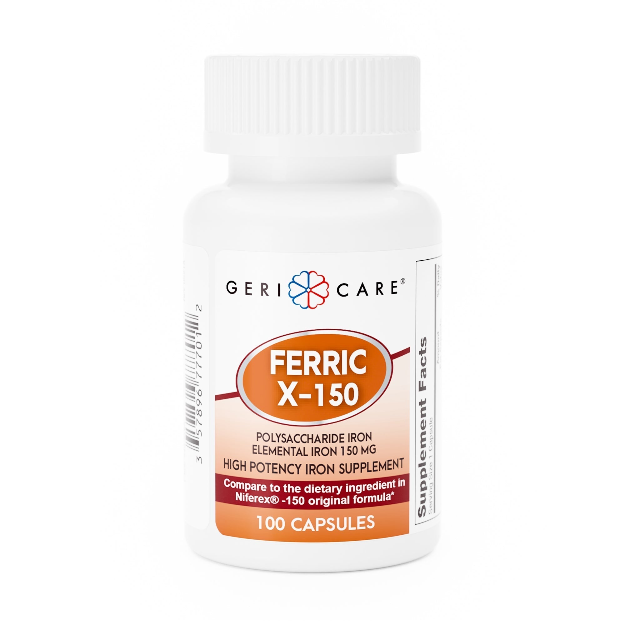 Geri-Care Ferric X-150 Iron Supplement, 150 mg