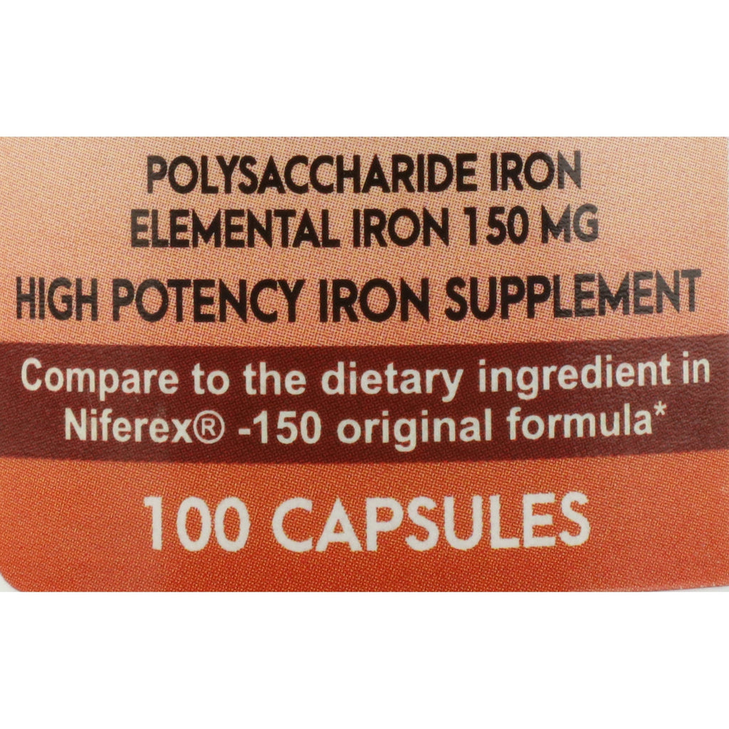 Geri-Care Ferric X-150 Iron Supplement, 150 mg