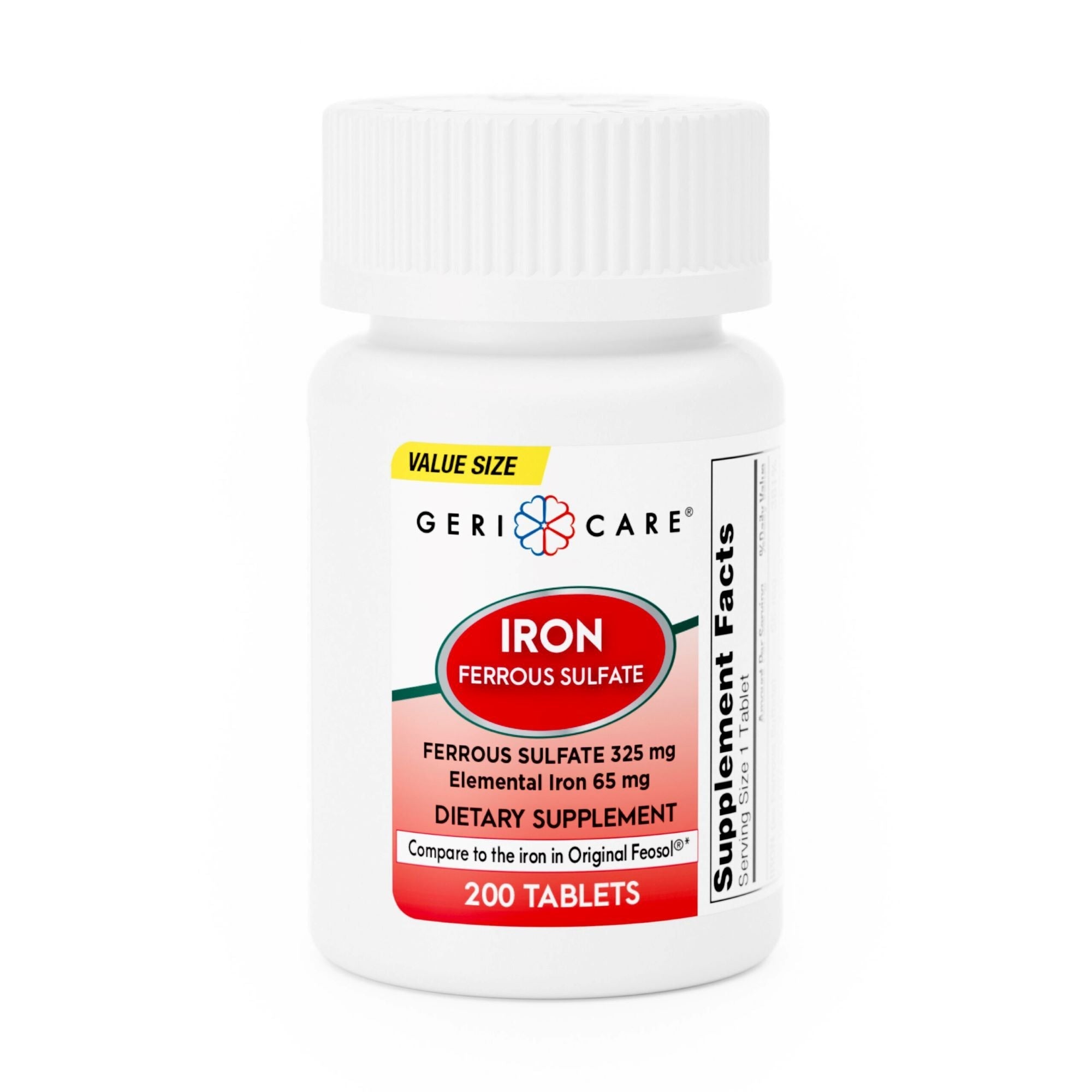Geri-Care Iron Ferrous Sulfate Dietary Supplement