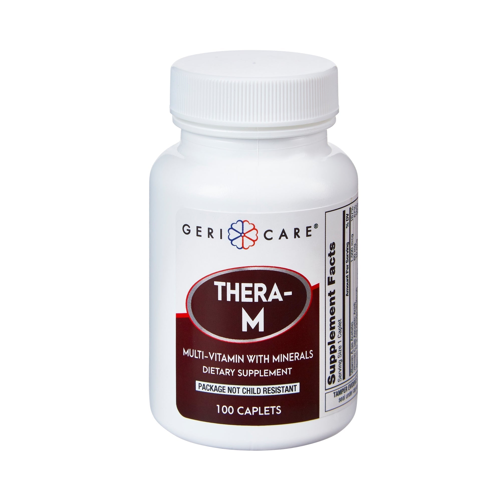 Geri-Care Multivitamin Supplement with Minerals, 100 caplets