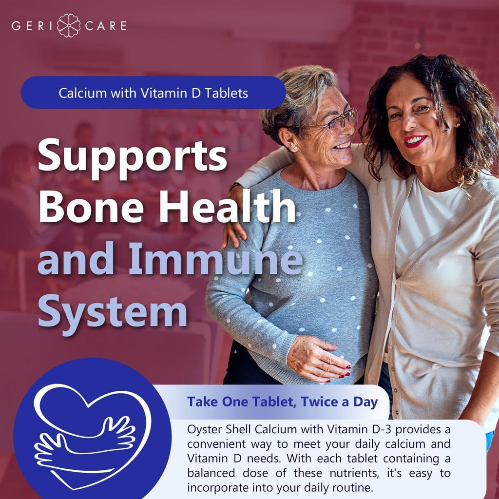 Geri-Care Oyster Shell Calcium Dietary Supplement, 500 mg