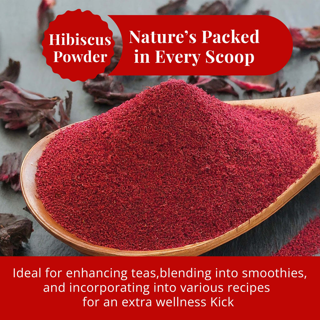 Dried Hibiscus Flowers 5oz – Loose Leaf Herbal Tea | Caffeine-Free, Non-GMO, Vegan