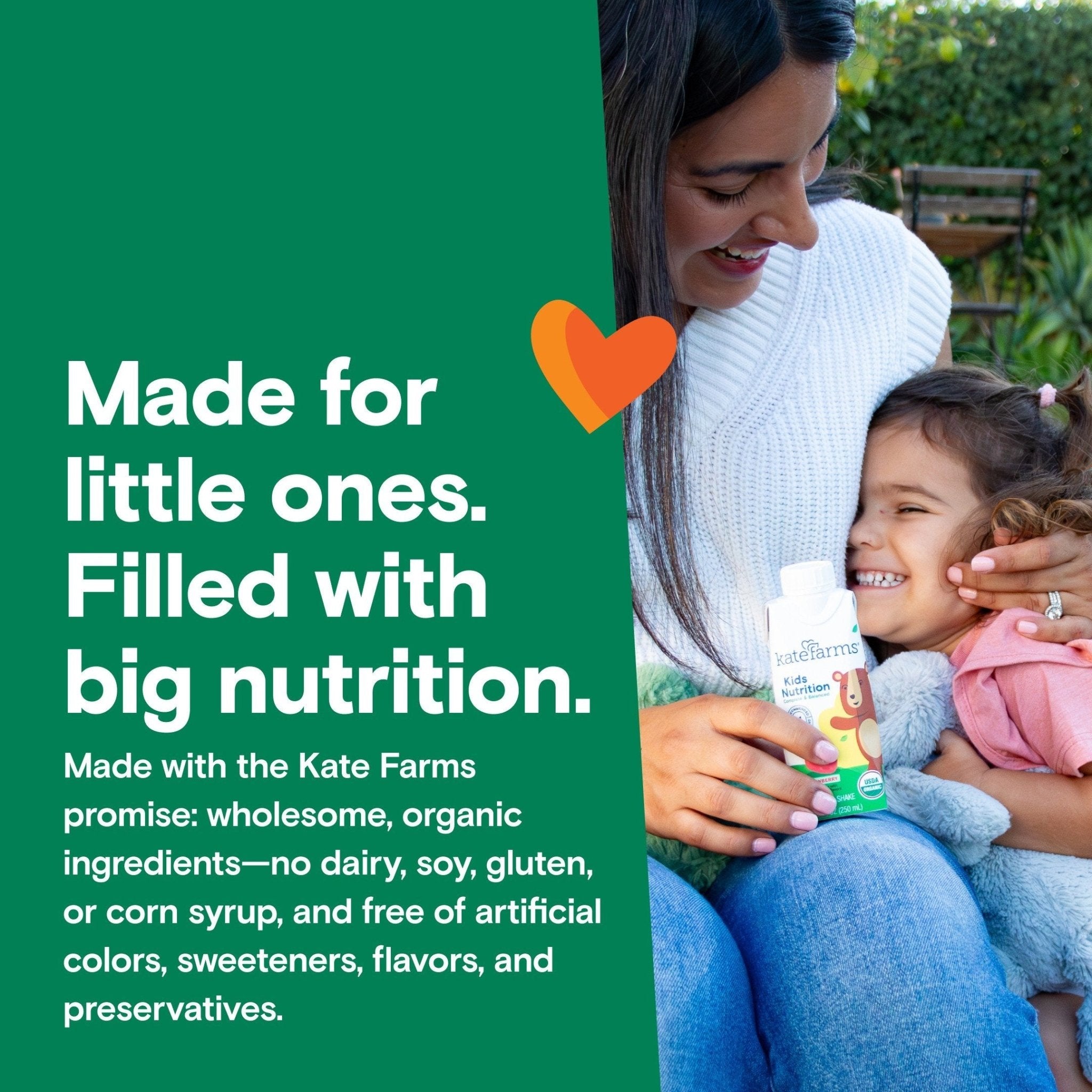 Kate Farms Kid's Nutrition Shake, Chocolate, Case/12