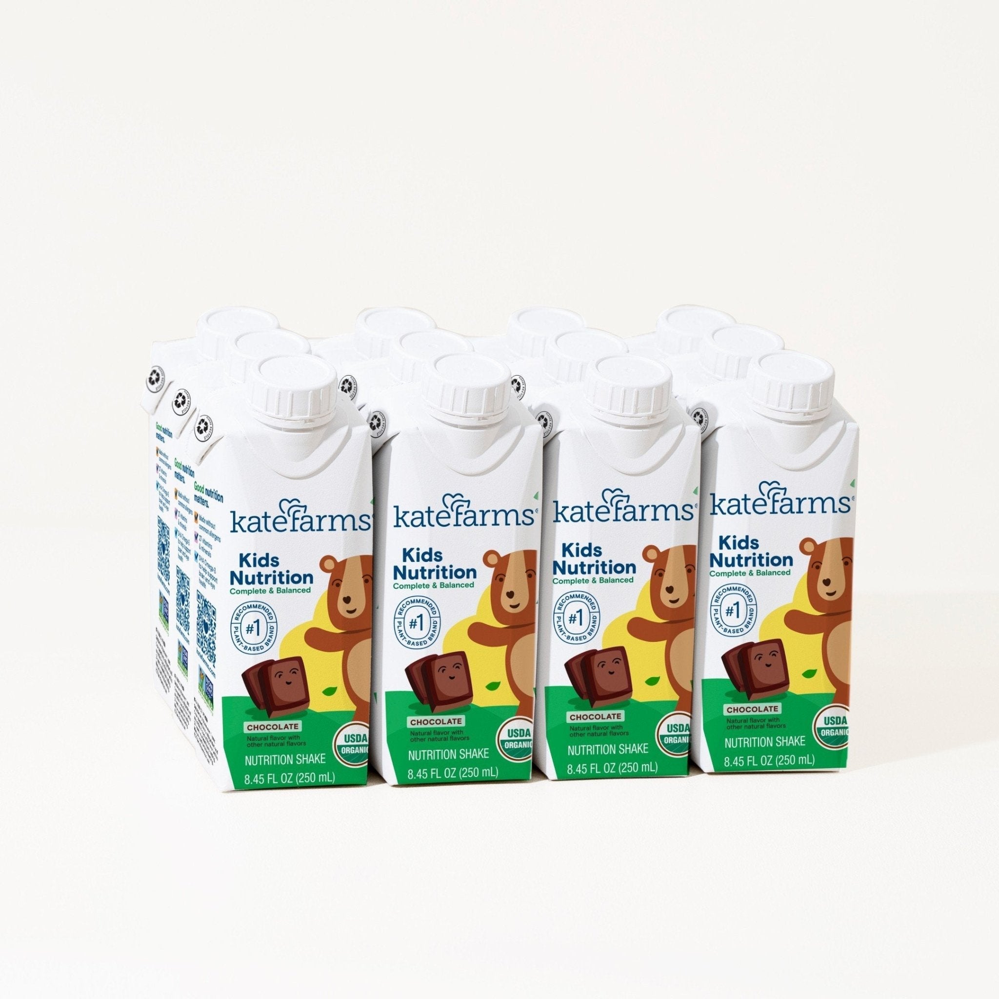 Kate Farms Kid's Nutrition Shake, Chocolate, Case/12