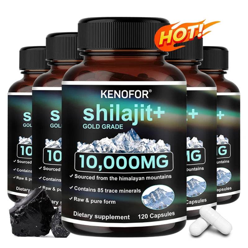 Himalaya Pure Shilajit Capsules – Enriched with Fulvic Acid & 85+ Trace Minerals