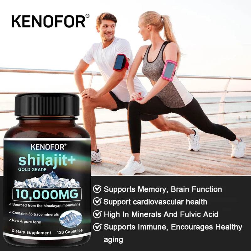 Himalaya Pure Shilajit Capsules – Enriched with Fulvic Acid & 85+ Trace Minerals