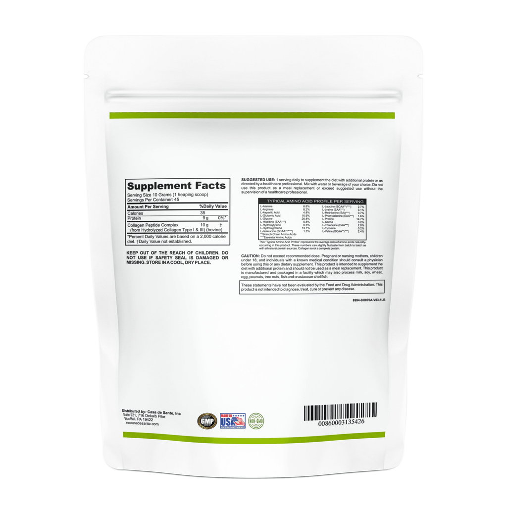 Elemental Collagen Peptides | Low FODMAP & GLP-1 Gentle Protein for Hair, Skin & Joints