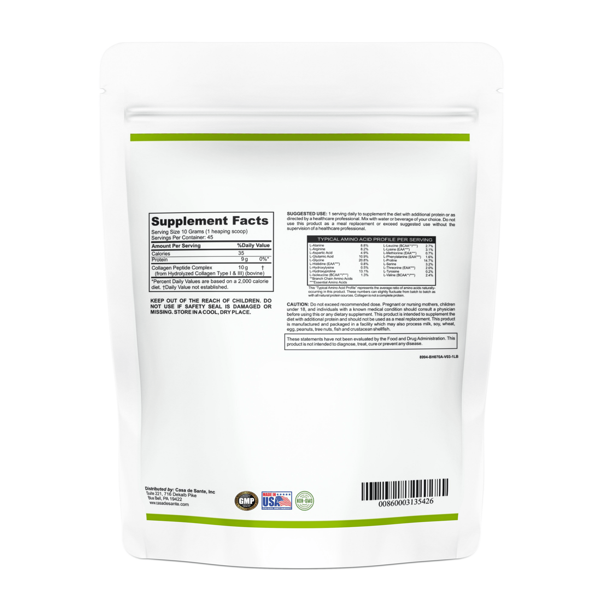 Elemental Collagen Peptides | Low FODMAP & GLP-1 Gentle Protein for Hair, Skin & Joints
