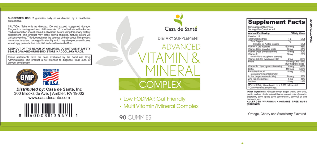 Vitamin & Mineral Gummies | Low FODMAP & GLP-1 Daily Essential Nutrition