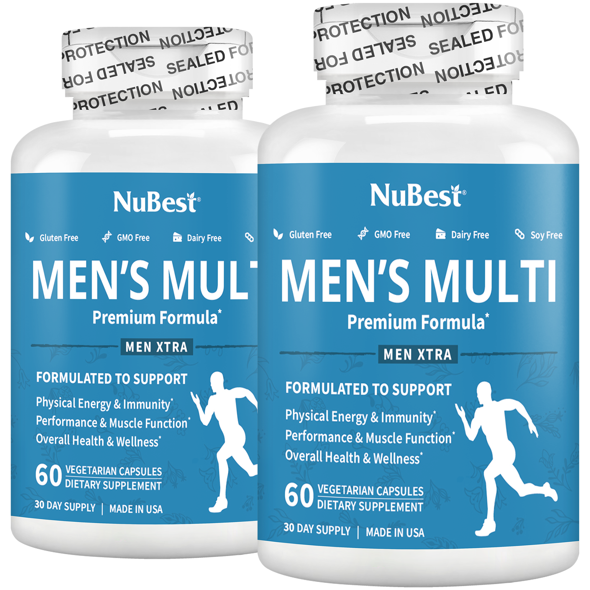 Men's Multi, Men Xtra, Energy, Immunity & Health Boost, 60 Vegan Capsules by NuBest Nutrition®