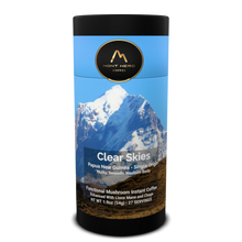 Clear Skies - Papua New Guinea - Single Origin - Functional Mushroom Instant Coffee - Medium Roast - Nutty, Smooth, Medium Body