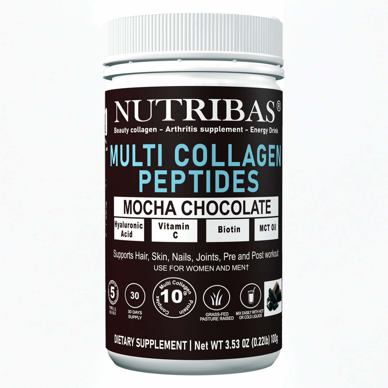 Multi Collagen Peptides Powder for Hair, Skin, Nails & Joint Support