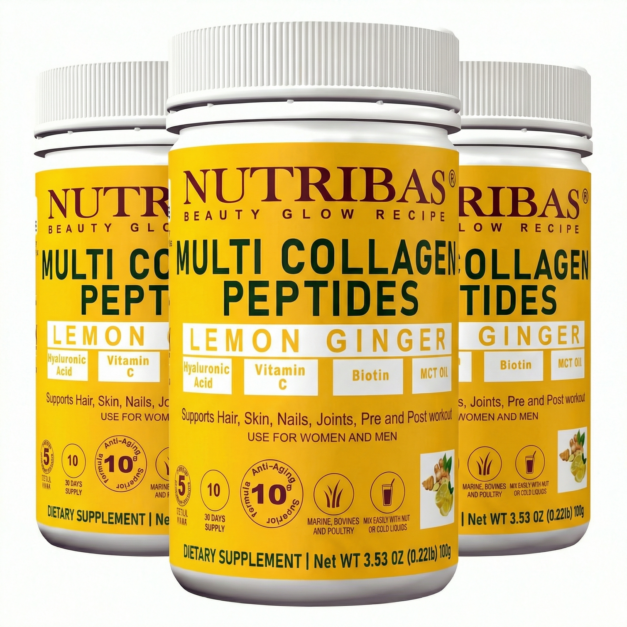 Multi Collagen Peptides Powder for Hair, Skin, Nails & Joint Support