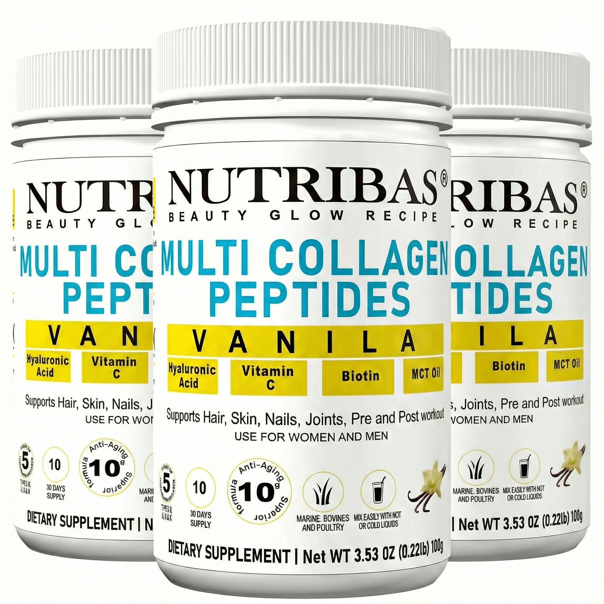 Multi Collagen Peptides Powder for Hair, Skin, Nails & Joint Support