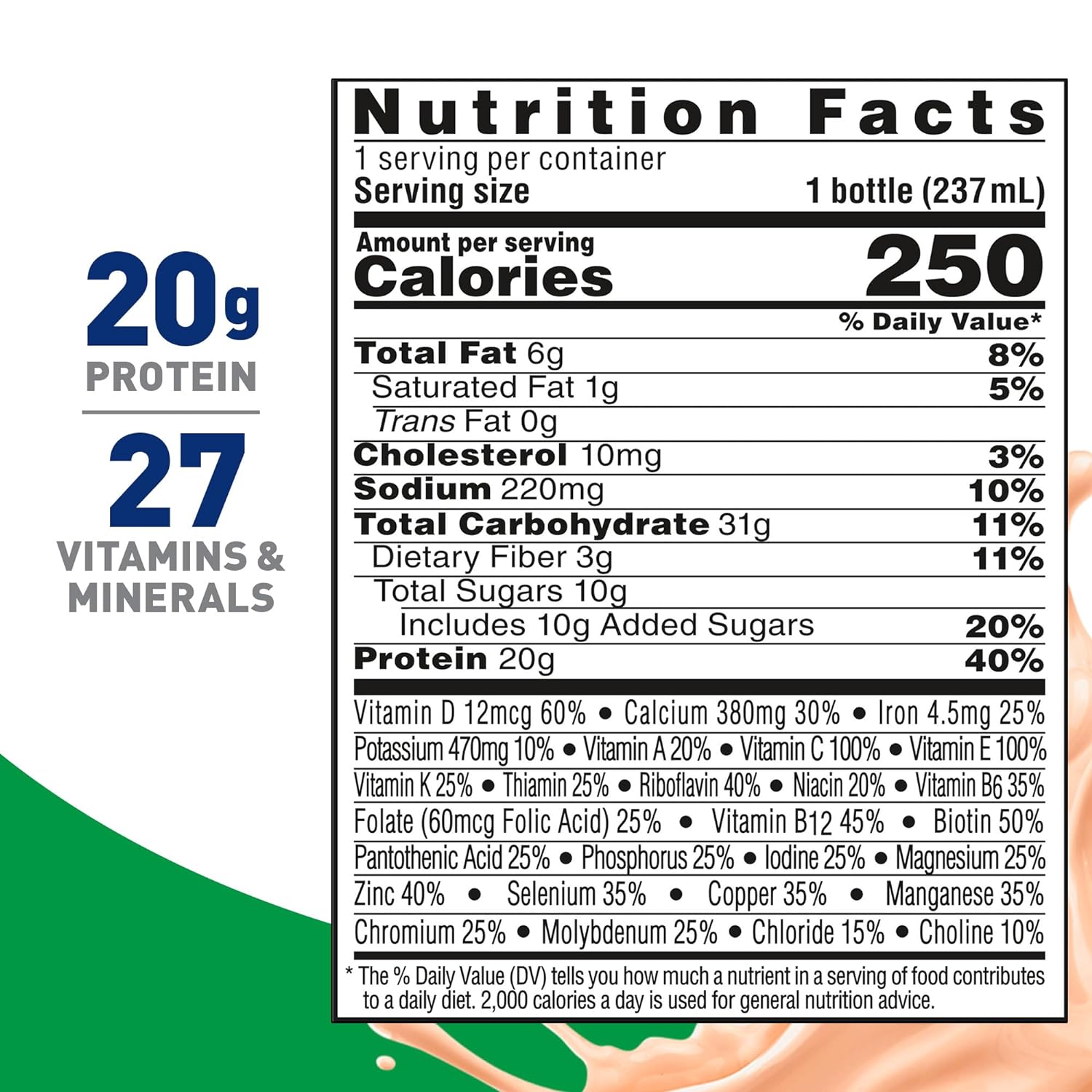 Nestle Boost High Protein, Very Vanilla, 8 oz Bottle, CS/24
