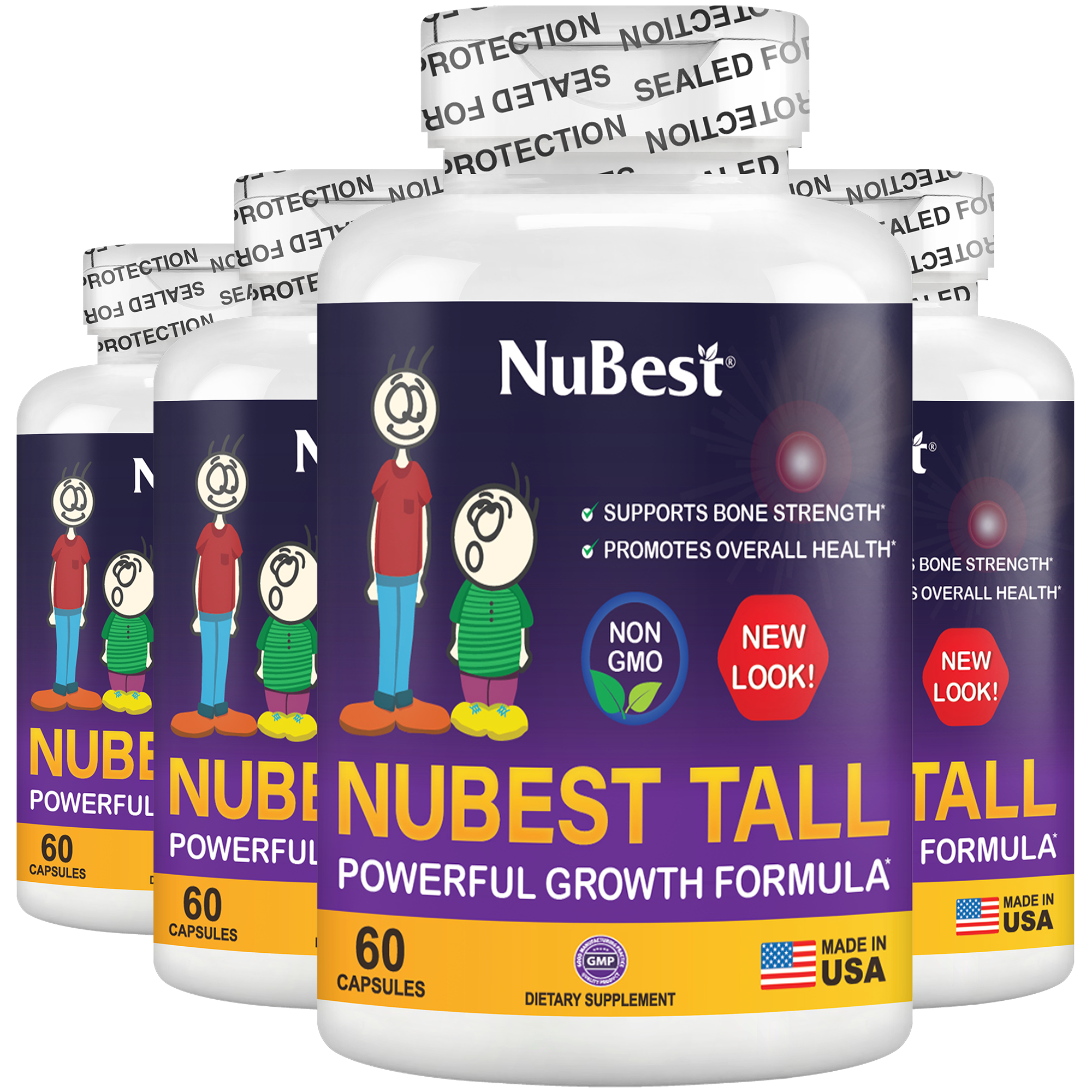 NuBest Tall, Powerful Growth for Kids & Teens (5+), Non-Milk Drinkers, 60 Capsules by NuBest Nutrition®