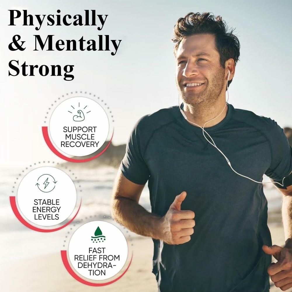 Optimal Supplements Electrolytes Powder Energy Drink 16 Servings Tropical