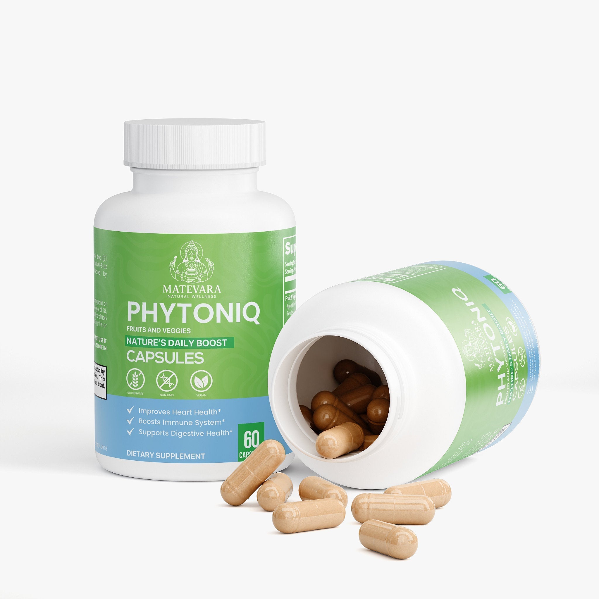 Phytoniq Fruits & Veggies |Digestive Support Capsules | 60 Count