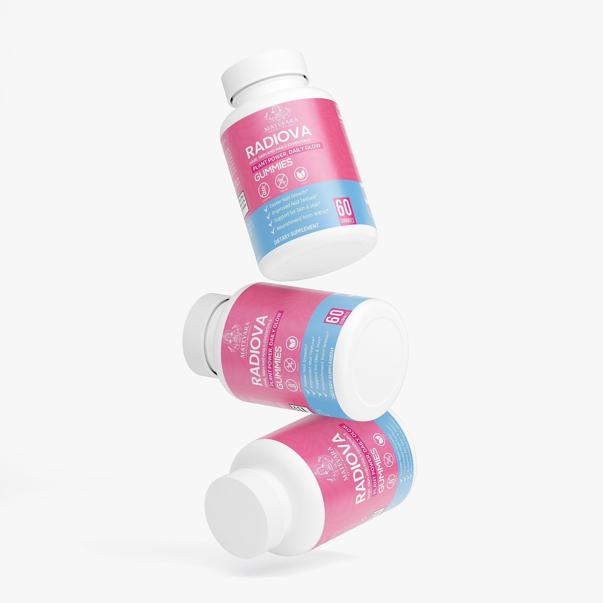 Radiova Hair, Skin & Nail Support Complex | 60 Vegetarian Capsules