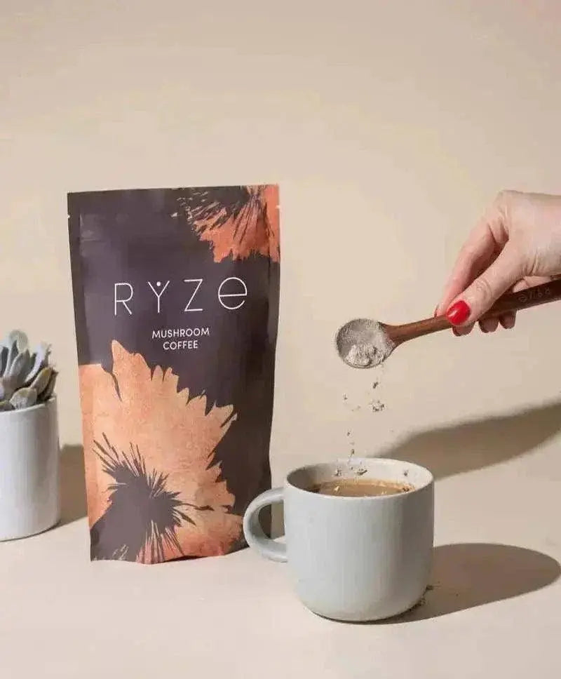 RYZE Mushroom Coffee Pack of 2 | 6 Adaptogenic Mushrooms | Organic | Instant Coffee | MCT Oil | Better Energy, Focus, Digestion, Immunity | Cordyceps, Lion’s Mane, Shiitake, Reishi, Turkey Tail, King Trumpet