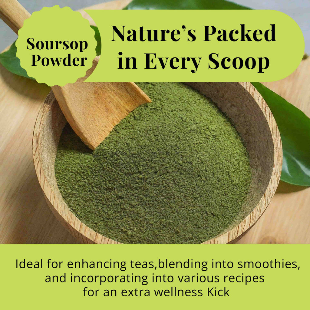 200+ Whole Dried Soursop Leaves – 2.6 oz , 100% Natural Soursop Tea (Graviola Leaves), Caffeine-Free Herbal Tea (Hoja Guanabana)
