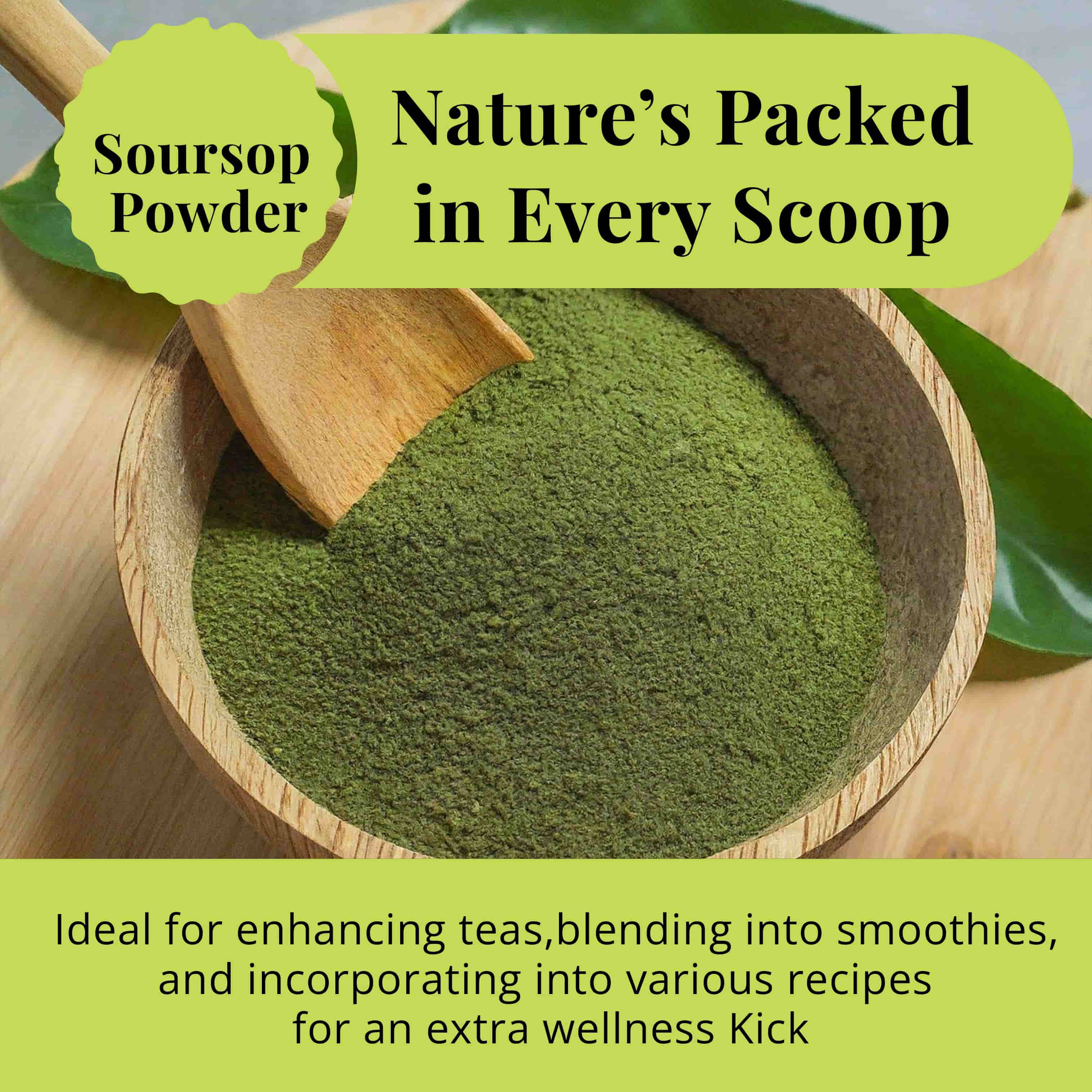 200+ Whole Dried Soursop Leaves – 2.6 oz , 100% Natural Soursop Tea (Graviola Leaves), Caffeine-Free Herbal Tea (Hoja Guanabana)