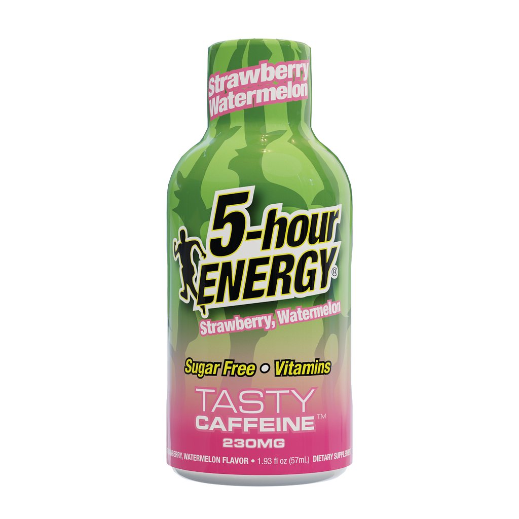 Strawberry Watermelon Flavor Extra Strength 5-hour ENERGY Shots