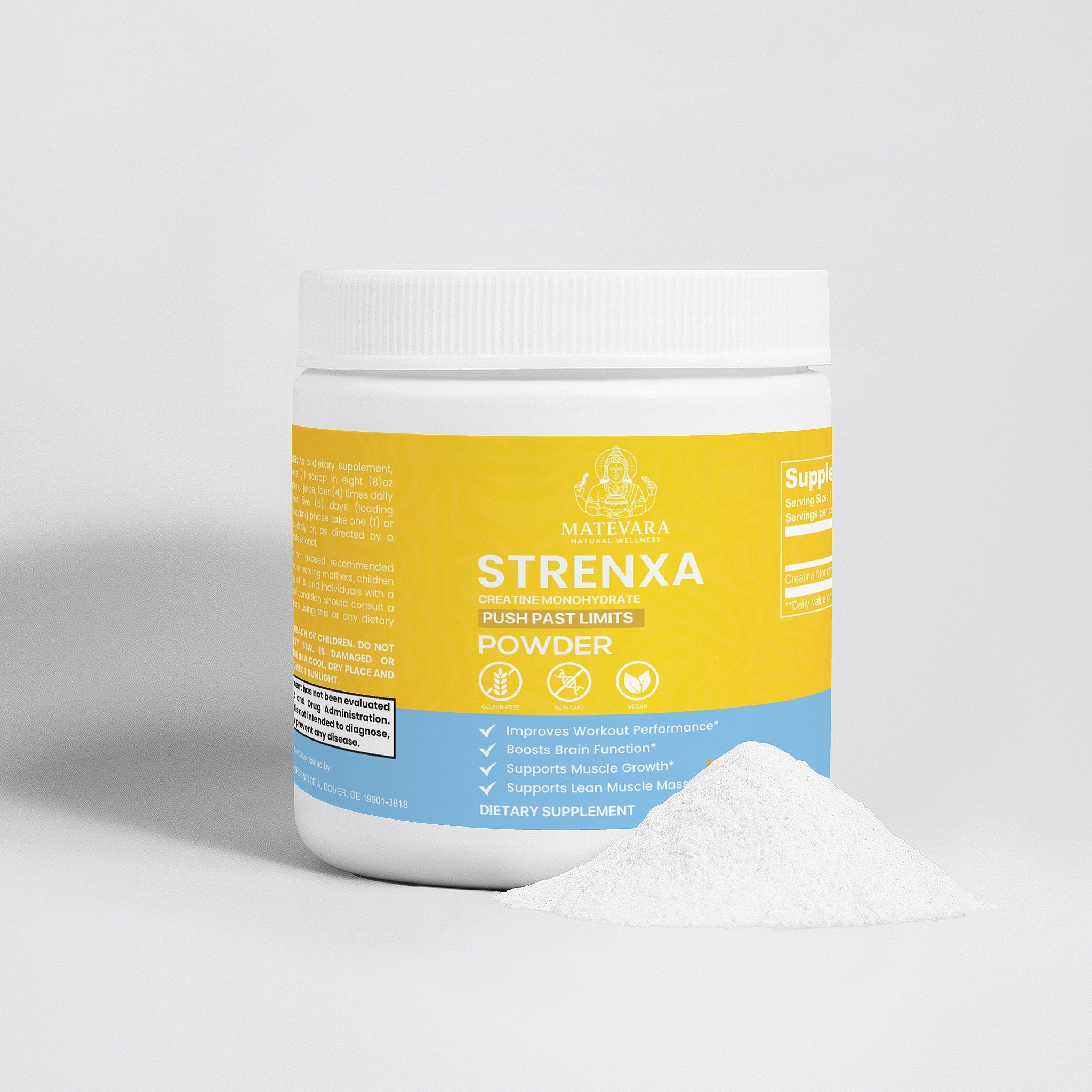 Strenxa Creatine Monohydrate | Muscle & Performance Support | 250g