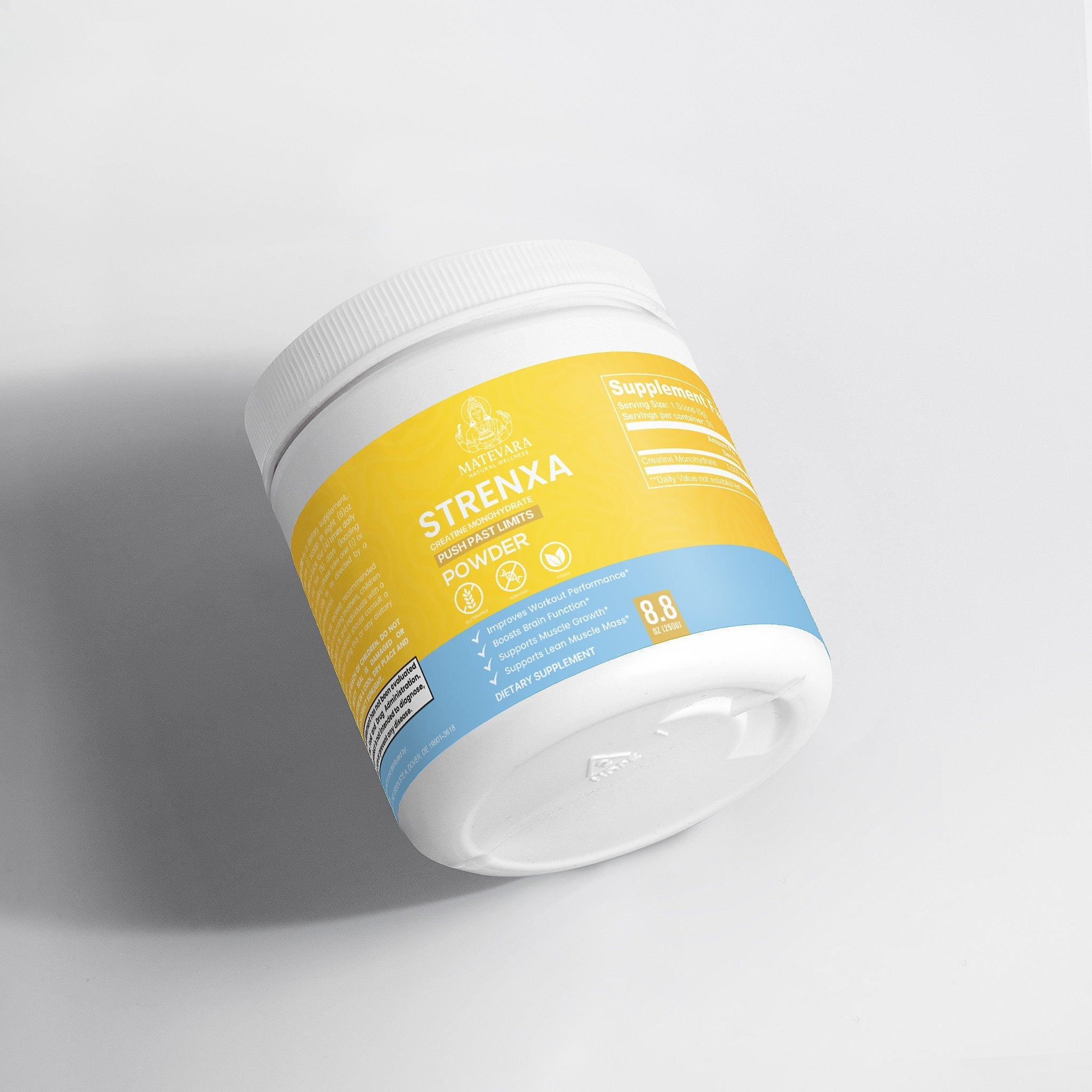 Strenxa Creatine Monohydrate | Muscle & Performance Support | 250g