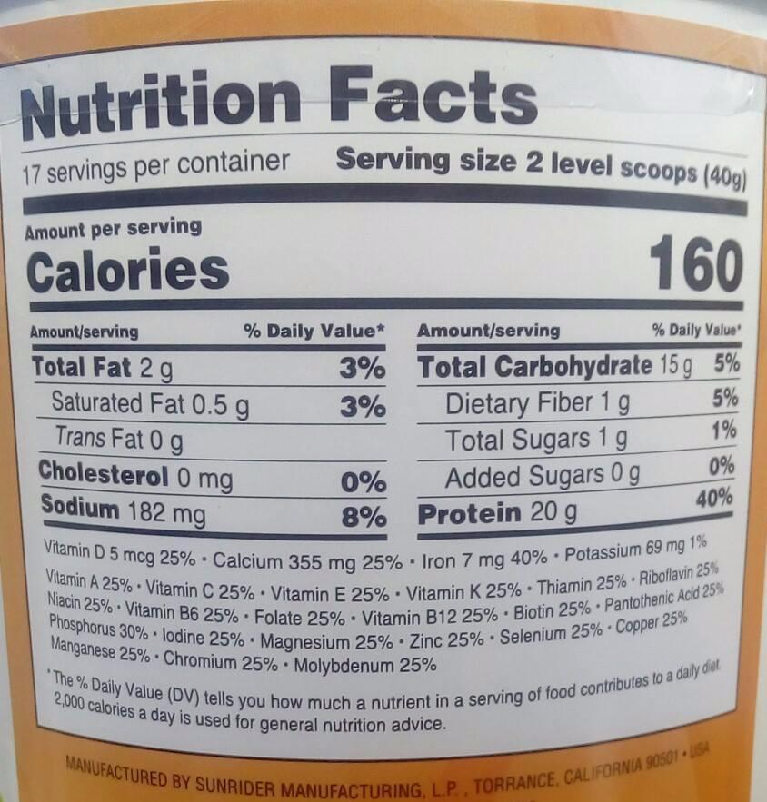 NOW AVAILABLE SunFit Protein Plus - Unique Protein Powder by Sunrider