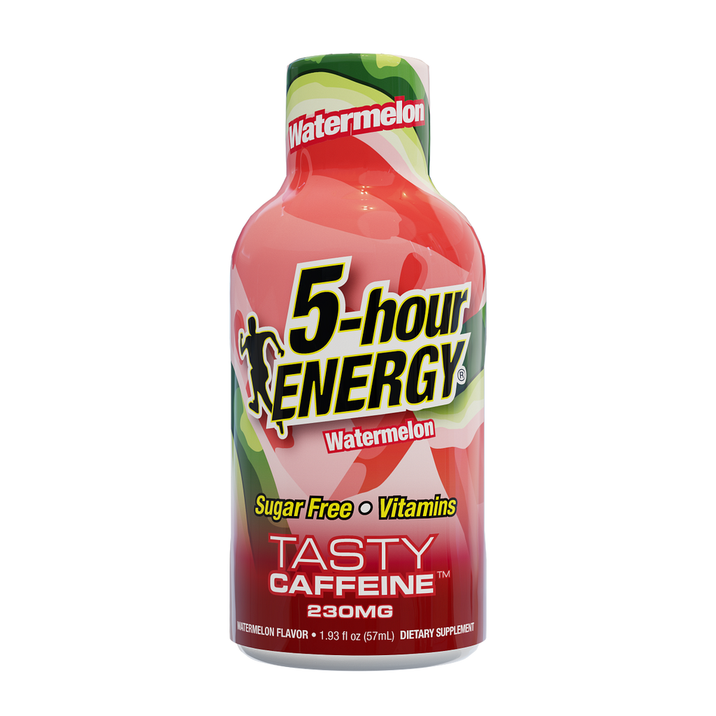 24 Pack 5-hour ENERGY Extra Strength Shots, Watermelon Flavor Flavor, 1.93 Fl Oz