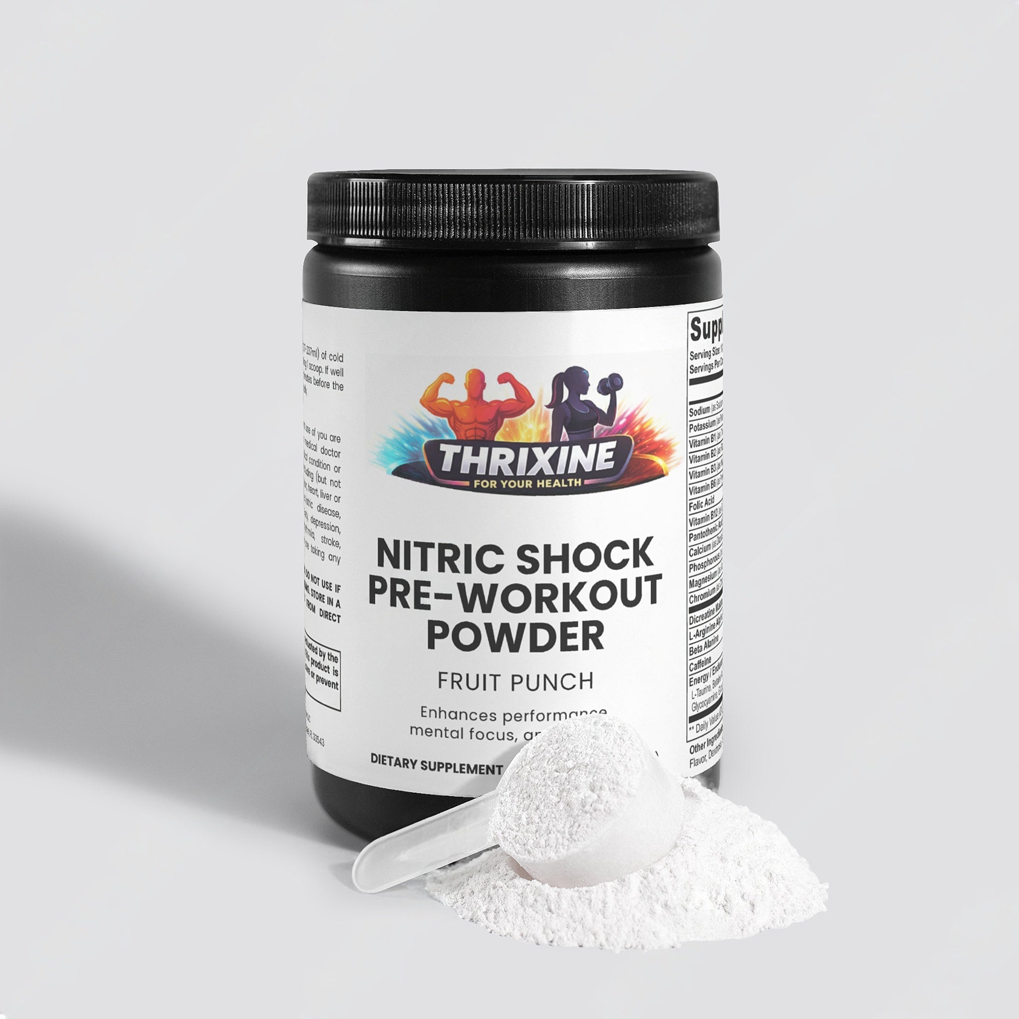 Nitric Shock Pre-Workout Powder Made in the USA